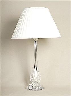 ALEXANDERS 41CM CRYSTAL FLUTE LAMP CORINTHIAN COLUMN LAMP